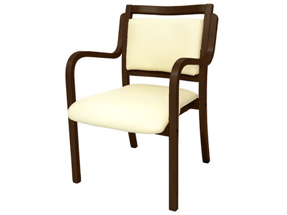 Netforce ダイニングチェア アンジュ ブラウンフレーム×アイボリー ANG-2H