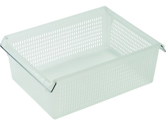 TRUSCO スタックトレーハンドル付 A4深型 半透明 SKTA4D-TM
