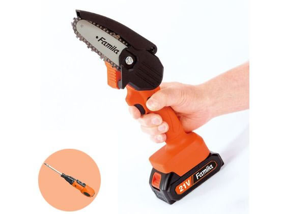 ファミリー・ライフ ハンディーチェーンソー+充電式小型電動ドライバー 04622 ファミリー・ライフ ハンディーチェーンソー+充電式小型電動ドライバー 04622