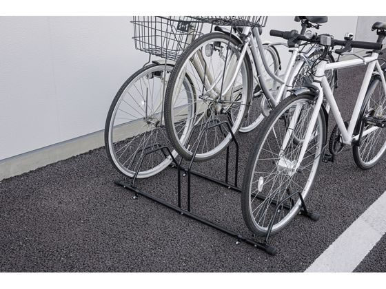 アイリスオーヤマ 自転車スタンド 3台用 ブラック BYS-3-Rが4,510円