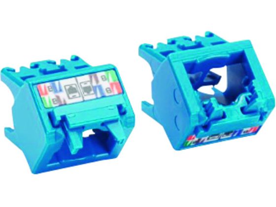 Mini-Com UTP TX-6Aモジュラージャック用上下45度キャップ青10個 Mini-Com UTP TX-6Aモジュラージャック用上下45度キャップ青10個