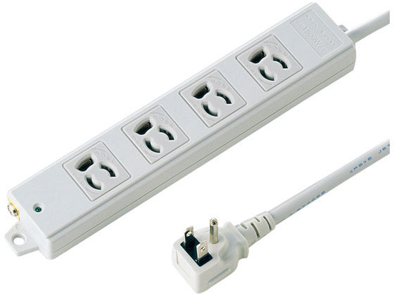 サンワサプライ 工事物件タップ 3P・4個口・3m TAP-K4L-3