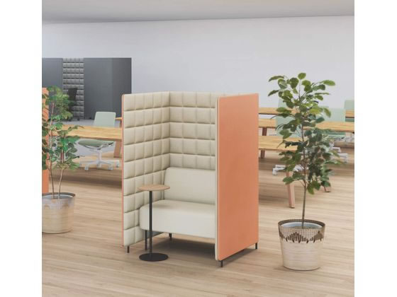 ソロチェアーブース　フォーレ　コの字型増 PFR-APE1010L-E4AW1 送料無料 コクヨ kokuyo フォーレ コクヨ ソロチェアーブース ワークブース | 中古オフィス家具