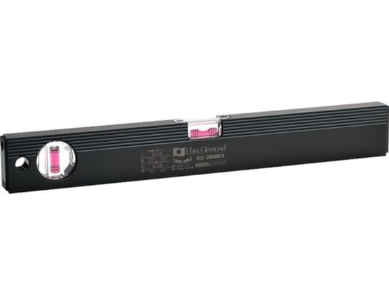エビスダイヤモンド 磁石付ベーシックレベルブラック 380mm ブラック/レッド ED-38MBR エビスダイヤモンド 磁石付ベーシックレベルブラック 380mm ブラック/レッド ED-38MBR