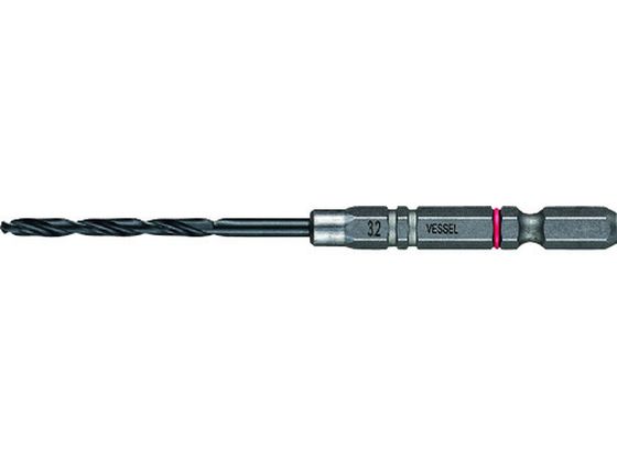 ベッセル クッションドリル(鉄工用)3本組 Φ3.2 全長98mm AMD3S-3.2 ベッセル クッションドリル(鉄工用)3本組 Φ3.2 全長98mm AMD3S-3.2
