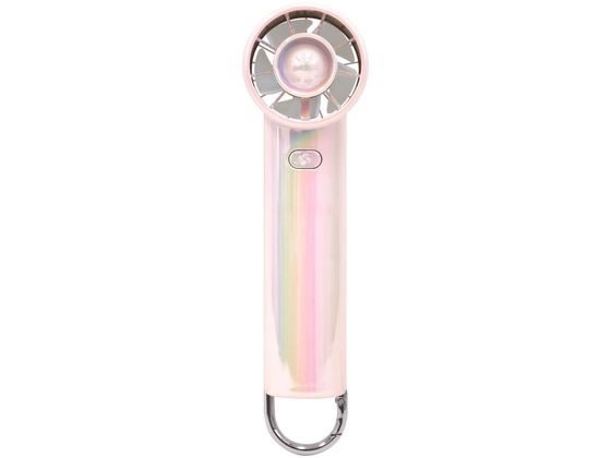 トレードワン ウィンジー USB充電式ミニターボファン カラビナ付 オーロラPK トレードワン ウィンジー USB充電式ミニターボファン カラビナ付 オーロラPK