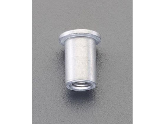 エスコ ブラインドナット アルミ平頭 43個 M5 2.5-3.5mm