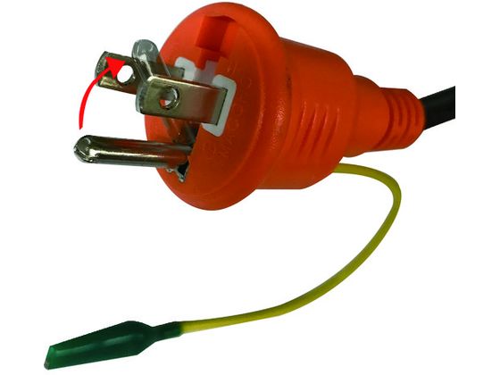 TRUSCO LED投光器 DELKURO 50W 5m アース付 2芯3芯両用タイプ RTLE