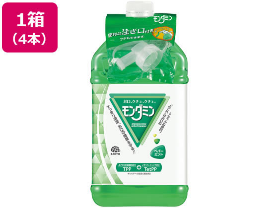 アース製薬 モンダミン ペパーミント 3000mL×4本