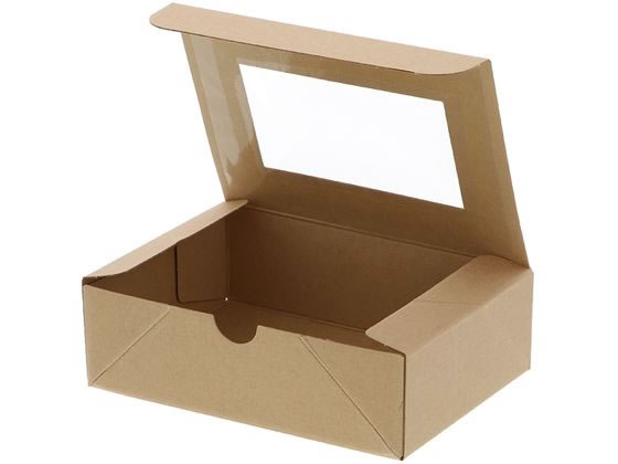 ヘイコー 食品箱 ネオクラフト 窓付BOX S クラフト 20枚 004248043 ヘイコー 食品箱 ネオクラフト 窓付BOX S クラフト 20枚 004248043