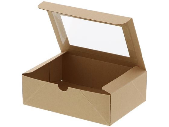 ヘイコー 食品箱 ネオクラフト 窓付BOX M クラフト 20枚 004248044 ヘイコー 食品箱 ネオクラフト 窓付BOX M クラフト 20枚 004248044