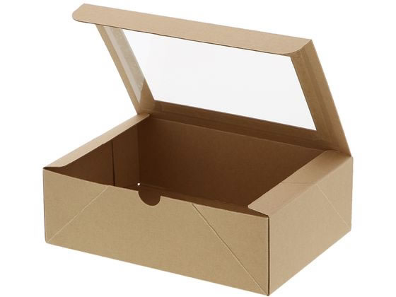 ヘイコー 食品箱 ネオクラフト 窓付BOX L クラフト 20枚 004248045 ヘイコー 食品箱 ネオクラフト 窓付BOX L クラフト 20枚 004248045