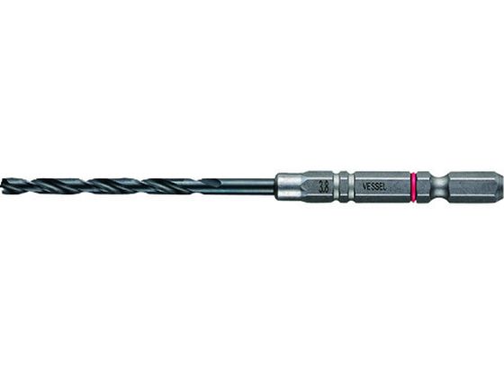 ベッセル クッションドリル(鉄工用)3本組 Φ3.8 全長108mm AMD3S-3.8 ベッセル クッションドリル(鉄工用)3本組 Φ3.8 全長108mm AMD3S-3.8