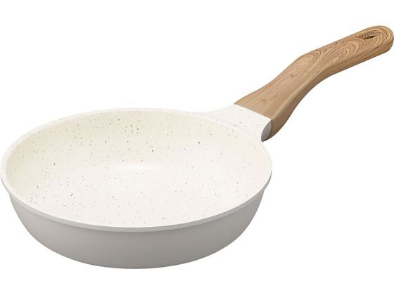 アイリスオーヤマ ナチュかるフライパン IHガス火対応 20cm Pグレー×IV