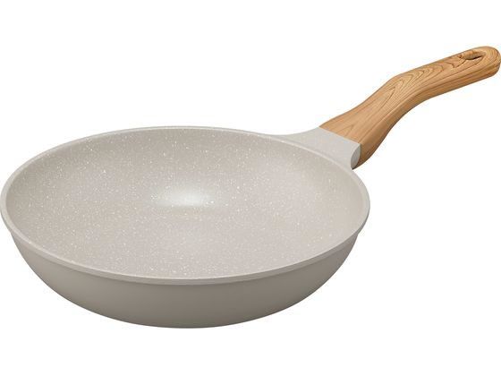 アイリスオーヤマ ナチュかるフライパン IHガス火対応 24cm Gモカ