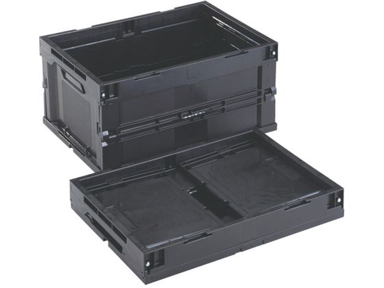 TRUSCO 導電性折り畳みコンテナ 40L 黒 CR-S40-EA