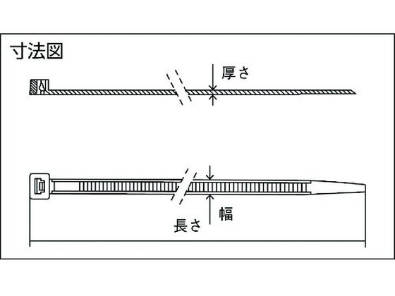 SapiSelco 「セルフィット」 ケーブルタイ黒 7.5mm×450mm 最 SEL.3.435