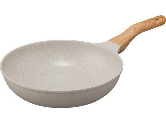 アイリスオーヤマ ナチュかるフライパン IHガス火対応 26cm Gモカ