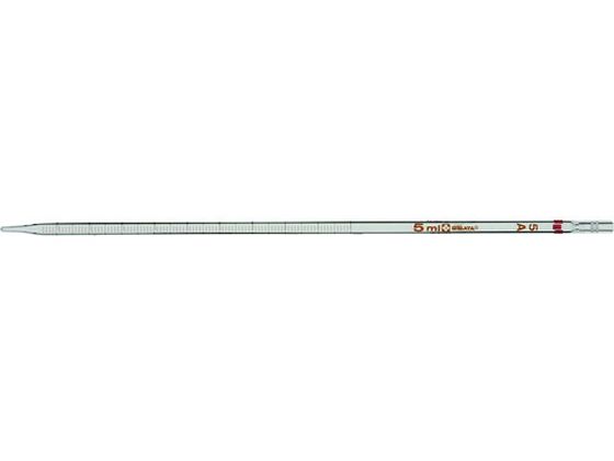 SIBATA メスピペット 先端目盛 スーパーグレード 5mL 020020-5A