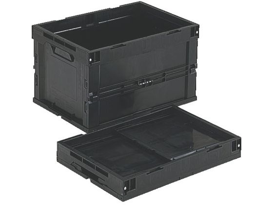 TRUSCO 導電性折り畳みコンテナ 50L 黒 CR-S50-EA