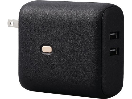エレコム AC充電器一体モバイルバッテリー 5000mAh 12W ブラック エレコム AC充電器一体モバイルバッテリー 5000mAh 12W ブラック