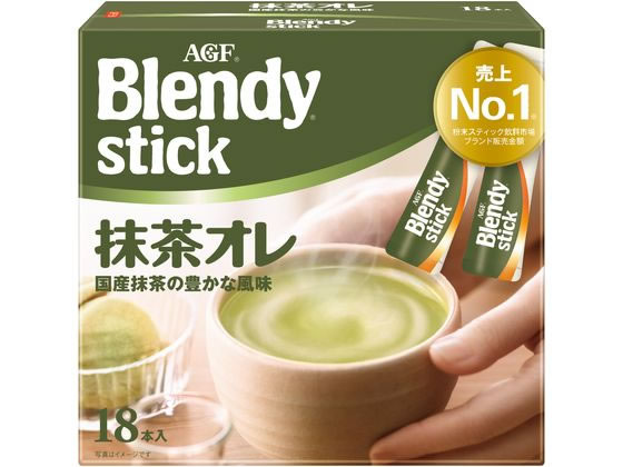 AGF ブレンディ スティック 抹茶オレ 18本 87210 AGF ブレンディ スティック 抹茶オレ 18本 87210