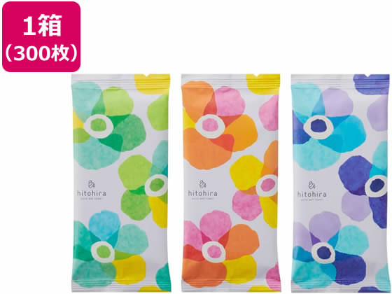 今村紙工 hitohira 使い捨てウエットタオル フラワー 100枚×3種 今村紙工 hitohira 使い捨てウエットタオル フラワー 100枚×3種