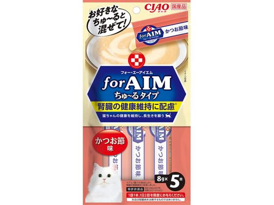 いなばペットフード CIAO forAIM ちゅーる カツオ節味 8g×5本 いなばペットフード CIAO forAIM ちゅーる カツオ節味 8g×5本