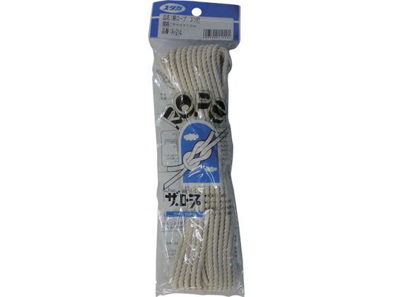 ユタカメイク ロープ 綿ロープ3ツ打 3mm×10m A-214 ユタカメイク ロープ 綿ロープ3ツ打 3mm×10m A-214