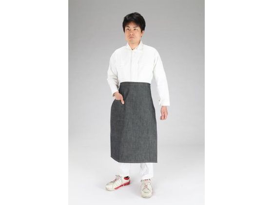 ●サイズ：５５×７７ｃｍ●紐サイズ：２．５×８５ｃｍ●ポケットサイズ：２０×１５．５ｃｍ●材質：エプロン：綿デニム腰紐：綿●縫い糸材質：ポリエステル●ひもは前で結ぶ形式●ポケット１個付●工業作業から園