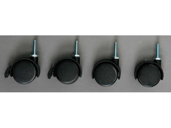 アイリスオーヤマ カラーメタルラックキャスター 4個入り ブラック CMM-4MC