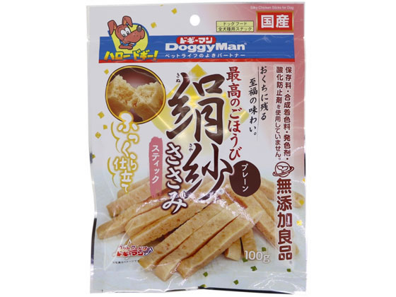 ドギーマンハヤシ 絹紗 スティック プレーン 100g ドギーマンハヤシ 絹紗 スティック プレーン 100g