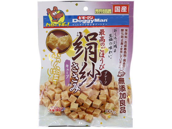 ドギーマンハヤシ 絹紗 キューブ プレーン 100g ドギーマンハヤシ 絹紗 キューブ プレーン 100g