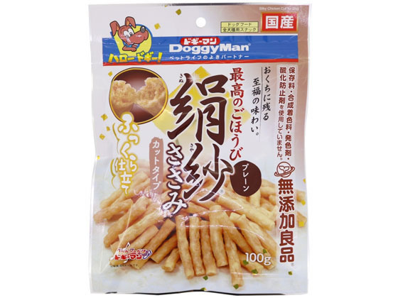 ドギーマンハヤシ 絹紗 カットタイプ プレーン 100g ドギーマンハヤシ 絹紗 カットタイプ プレーン 100g