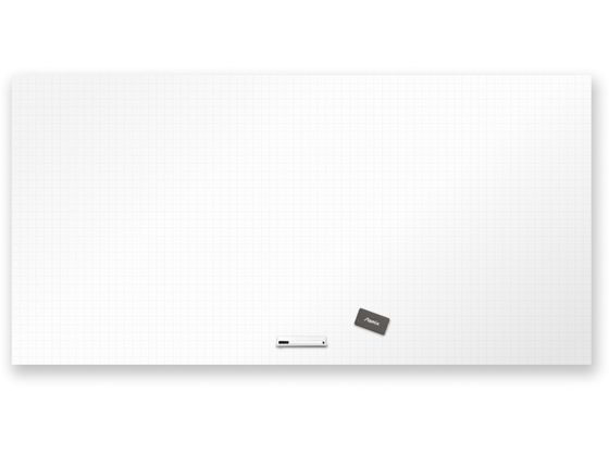 アスカ 抗菌ホワイトマグネットシート 4L 暗線 1800×900mm AWM10