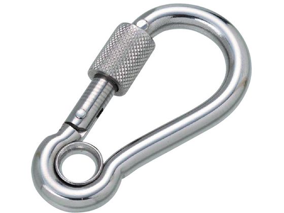 水本 ステンレス 環付スナップフックNA型リング付 線径4mm 長さ45mm