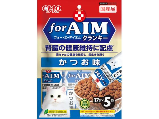 いなばペットフード CIAO forAIM クランキー かつお味 17g×5袋 いなばペットフード CIAO forAIM クランキー かつお味 17g×5袋