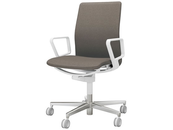 コクヨ ファブレ ポリッシュ脚グレージュ本体白 肘有 V C01P151CU コクヨ ファブレ ポリッシュ脚グレージュ本体白 肘有 V C01P151CU