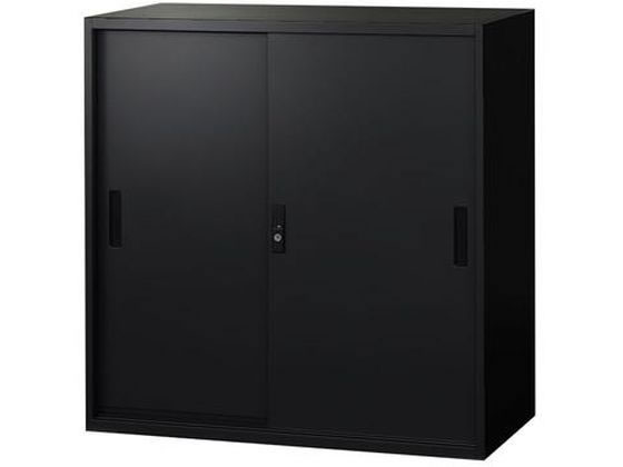 Netforce 引戸書庫 3段 高さ880mm スチール 33書庫 ブラック Netforce 引戸書庫 3段 高さ880mm スチール 33書庫 ブラック
