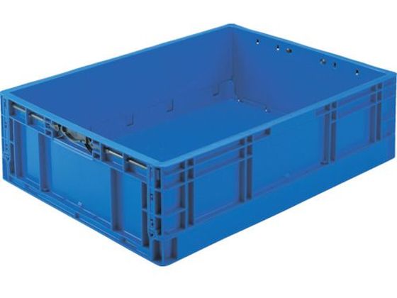 TRUSCO TPO型 折りたたみコンテナ TP規格 53L ダークブルー