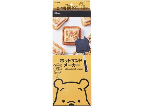スケーター アルミ製ホットサンドメーカー くまのプーさん ALHOS1 スケーター アルミ製ホットサンドメーカー くまのプーさん ALHOS1