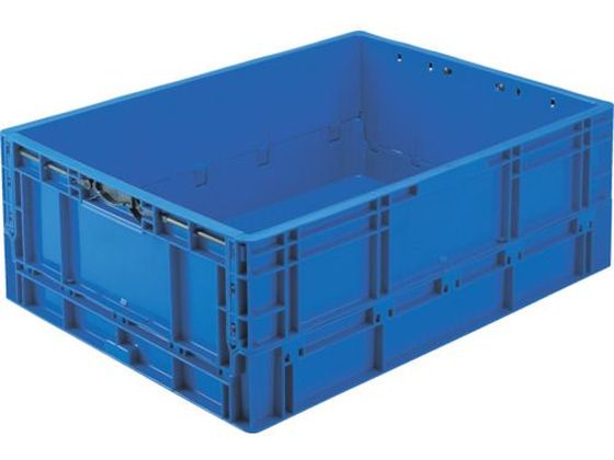 TRUSCO TPO型 折りたたみコンテナ TP規格 63L ダークブルー