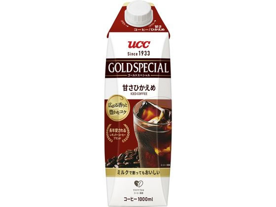UCC ゴールドスペシャル アイスコーヒー 甘さひかえめ 1000ml UCC ゴールドスペシャル アイスコーヒー 甘さひかえめ 1000ml
