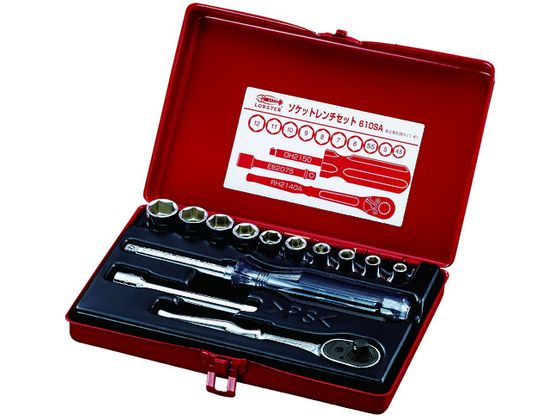エビ ソケットレンチセット 差込角6.35mm 6角 610SA エビ ソケットレンチセット 差込角6.35mm 6角 610SA
