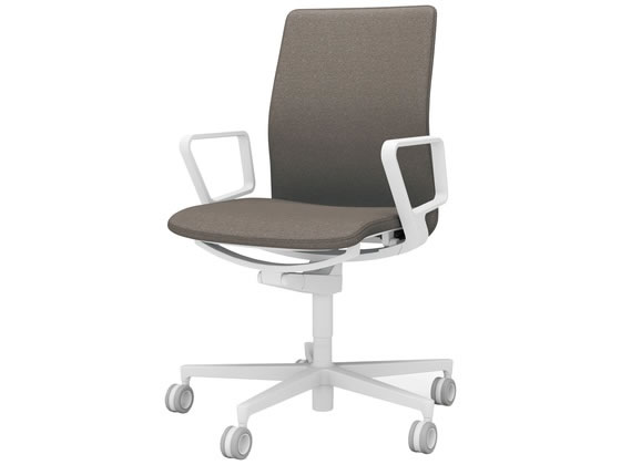 コクヨ ファブレ 白脚グレージュ本体白 肘有 C01W151CUWM6M64 コクヨ ファブレ 白脚グレージュ本体白 肘有 C01W151CUWM6M64