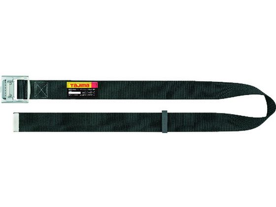 タジマ 胴ベルト スチールワンフィンガーバックル 黒 Lサイズ BSL145-BK