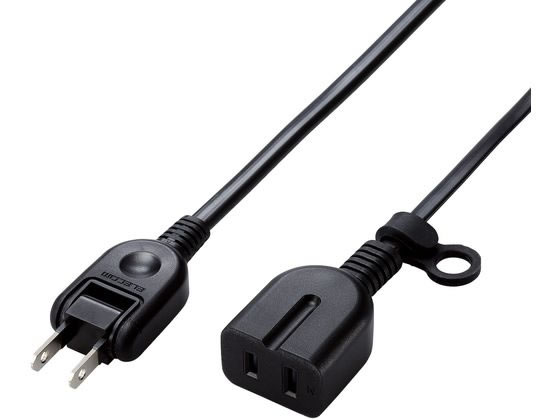 エレコム シャッター付き電源延長コード 3m 2P 1個口 エレコム シャッター付き電源延長コード 3m 2P 1個口
