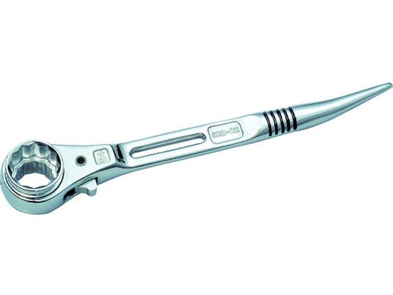 スーパー 総ミガキ 薄型両口ラチェットレンチ スライド穴付 呼び:19×24 全長:240mm SRB1924RZ スーパー 総ミガキ 薄型両口ラチェットレンチ スライド穴付 呼び:19×24 全長:240mm SRB1924RZ