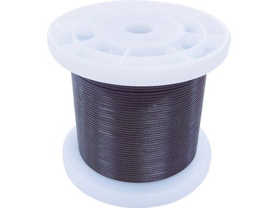 ニッサチェイン 黒コーティングワイヤロープ 1.5mm×100m TSY15V-BK
