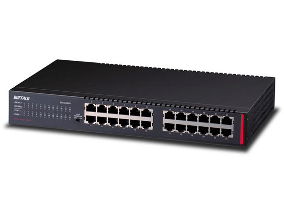 バッファロー レイヤー2Gigaアンマネージスイッチ 24ポート BS-GU2024